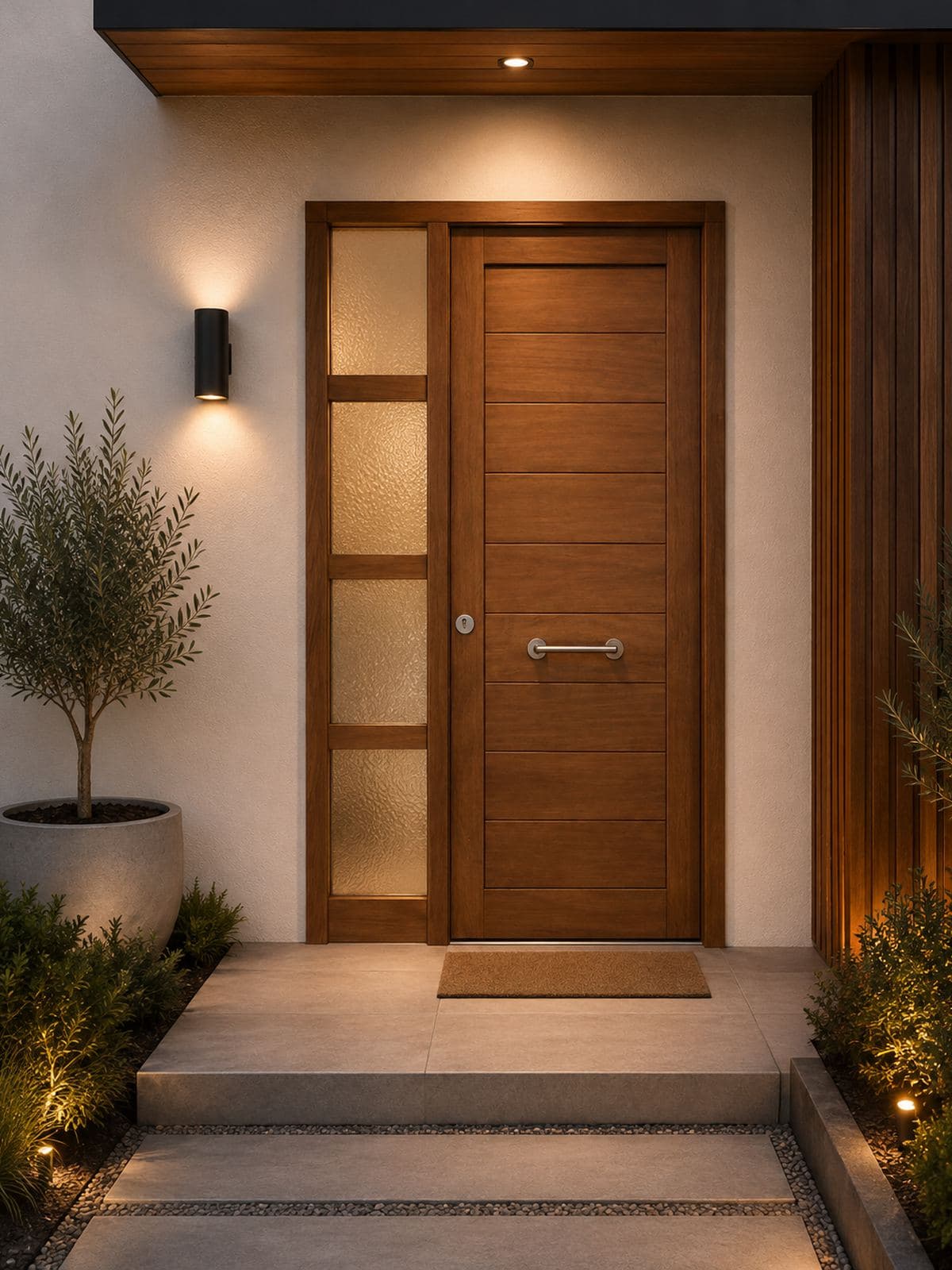 Moderna de listones en iroko